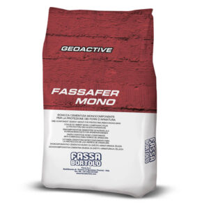 Imagen del boiacca cementoso Fassafer Mono de 5kg de Fassa Bortolo, ideal para la protección de barras de armadura contra la corrosión en interiores y exteriores.