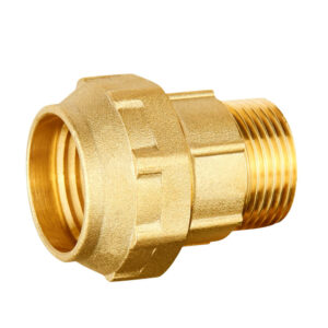 Enlace recto hembra de latón de 25x3/4 pulgadas, con un extremo roscado para conexión segura en sistemas de tuberías.