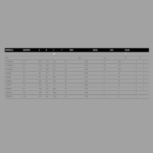 Tabla de especificaciones del codo a 90º Heliroma Helisystem PP-R 100.