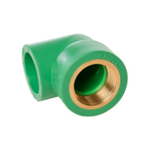 Codo de 90 grados PP-R con racor hembra metálico
